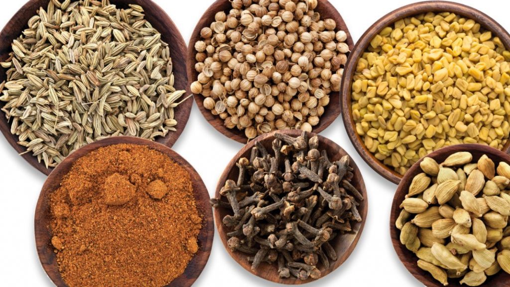 Spices whose seeds are used